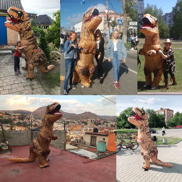 T-Rex Inflatable Suit for Halloween