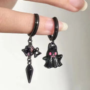 Ghostly Skull Earrings: Halloween Fashion