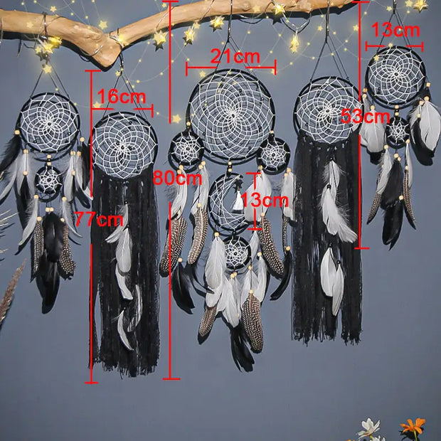 5pcs/set Dream Catchers Boho Home Decor Macrame Dream catchers