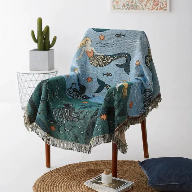 Mermaid Throw Blanket