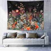 Psychedelic Moon Starry Tapestry