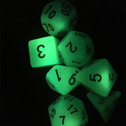 Fluorescent RPG Dice Set