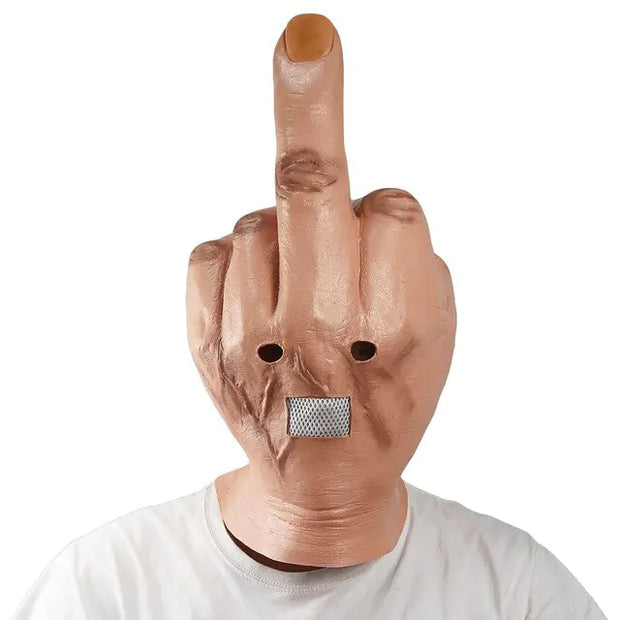 Middle Finger Halloween Full Head Mask