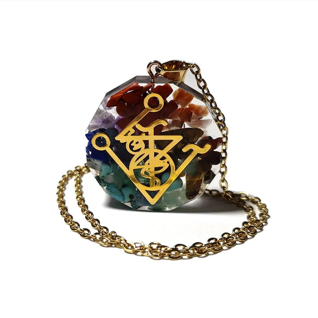 Chakra Metatron Energy Pendant Necklace