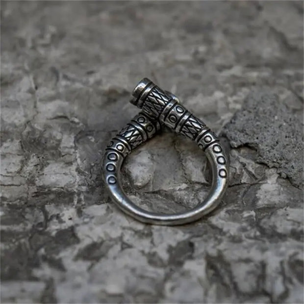 Nordic Style Viking Amulet Symbol Pattern Ring Trend Fashion