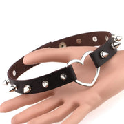 Cool Punk Goth Rivet Choker Necklace