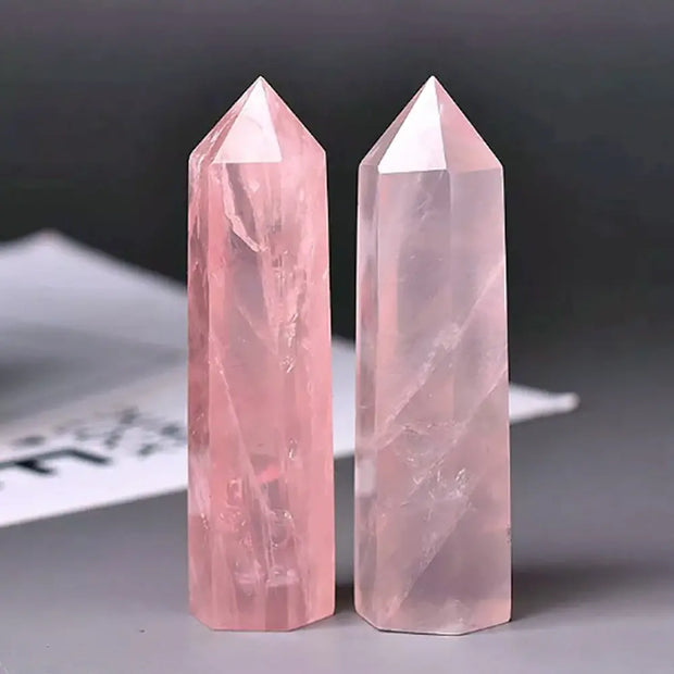 Rose Quartz Crystal Obelisk