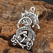 Viking Dragon Pendant Necklace