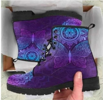 Women's Printed High-Top Boots