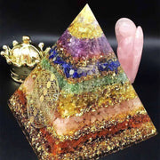 7 Chakra Healing Crystal Awakening Orgonite Pyramid