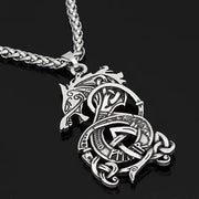 Viking Dragon Pendant Necklace