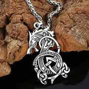 Viking Dragon Pendant Necklace