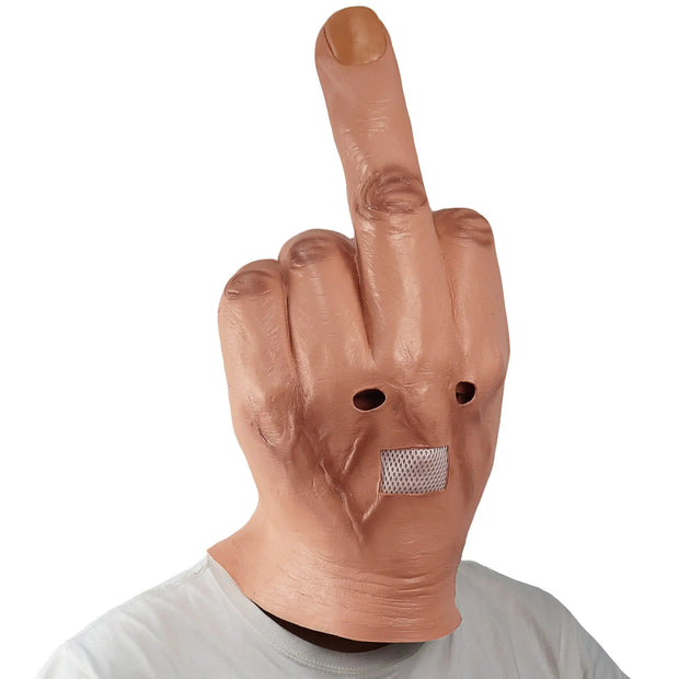 Middle Finger Halloween Full Head Mask