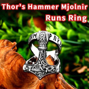 Beier 316L Stainless Steel Viking Scandinavian Ring for Men