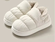 Ankle Wrap Cotton Slippers Women's Winter