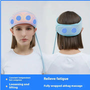 Electric Scalp Massager with Hot Compress – Battery-Powered Kneading Head Massager