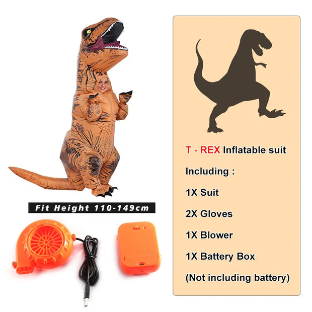 T-Rex Inflatable Suit for Halloween