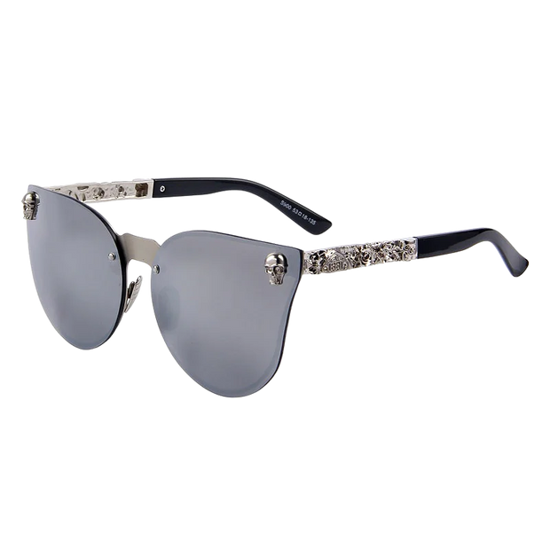 Crystal Skull Goth Punk Sunglasses UV400