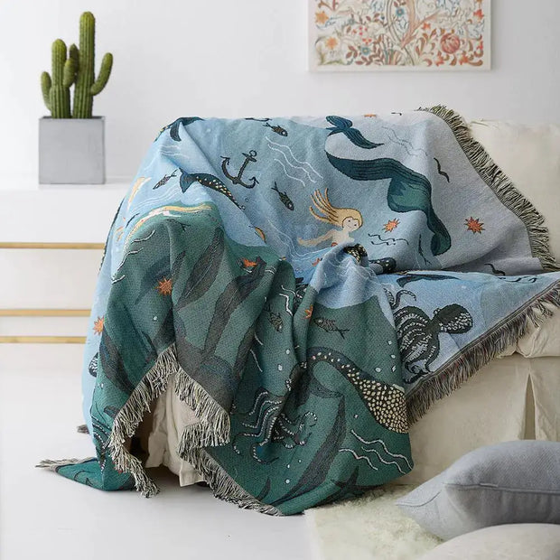 Mermaid Throw Blanket