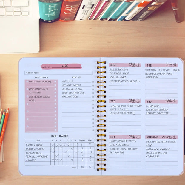 Notebook Diary Weekly Planner