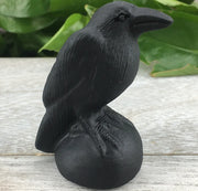 Crystal Crow Figurine